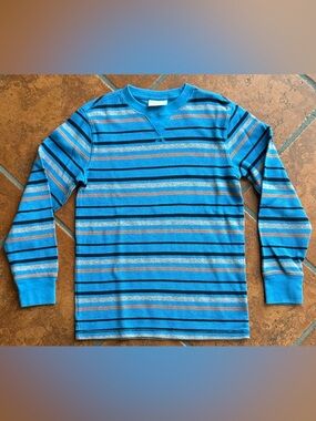 Boys Cat and Jack Thermal Long Sleeve Shirt, Size Medium 8/10